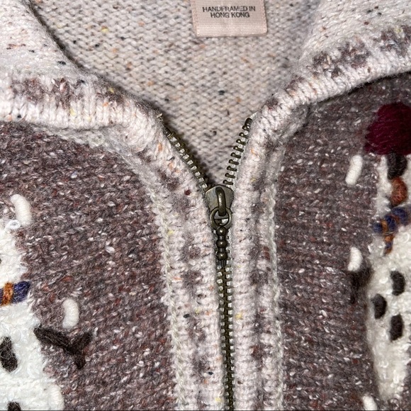 Woolrich Full Zip Wool Snowman Sweater - Picture 3 of 7